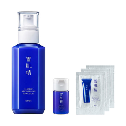 Sekkisei Medicated Sekkisei Brightening Emulsion Trial Set, 140ml