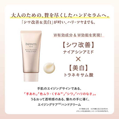 INFINITY Beauty Hand Serum Wrinkle & Bright + Morning Renew EX Trial Set, 55g