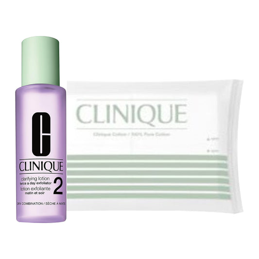 CLINIQUE Clarifying Lotion 2 200ml with Cotton Pads, 200ml