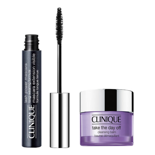 CLINIQUE Lash Power Mascara & Cleansing Balm CH Set (04 Dark Chocolate)