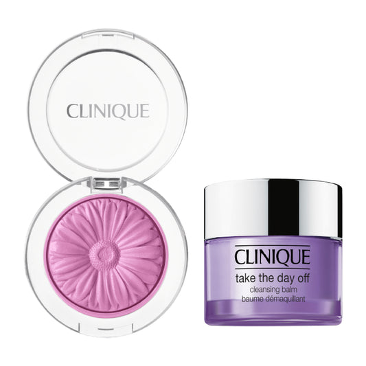 CLINIQUE Cheek Pop & Cleansing Balm Pansy Set (15 Pansy Pop)