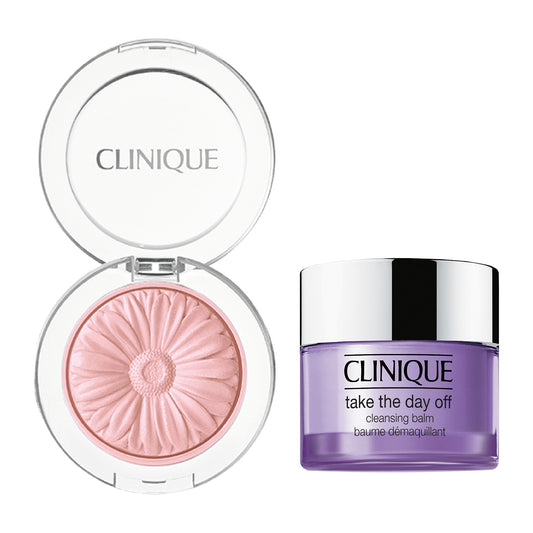 CLINIQUE Cheek Pop & Cleansing Balm Ballerina Set (21 Ballerina Pop)