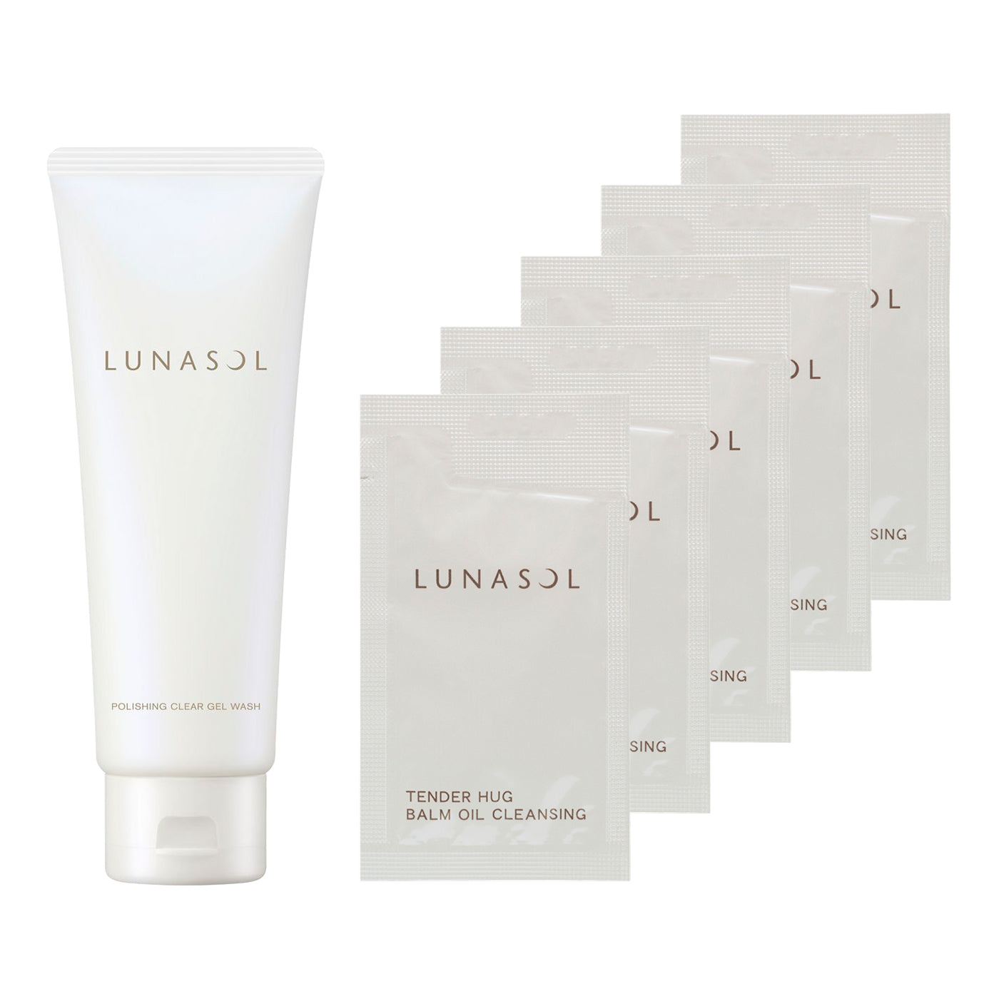 LUNASOL Polishing Clear Gel Wash Set, 150g