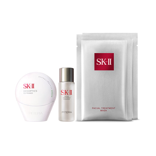 SK-II Genoptics CC Primer & Pitera Essence First Trial Kit (Mint Green), 30g