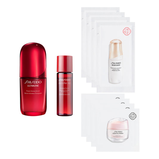SHISEIDO Ultimune Powerizing Concentrate 50ml Limited Set (Green Floral)