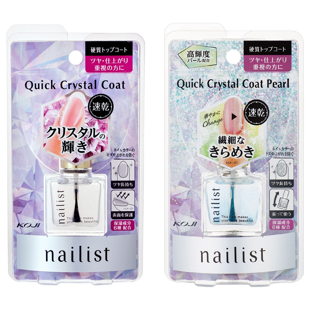 Nailist Quick Crystal Coat Set, 10ml, 10ml