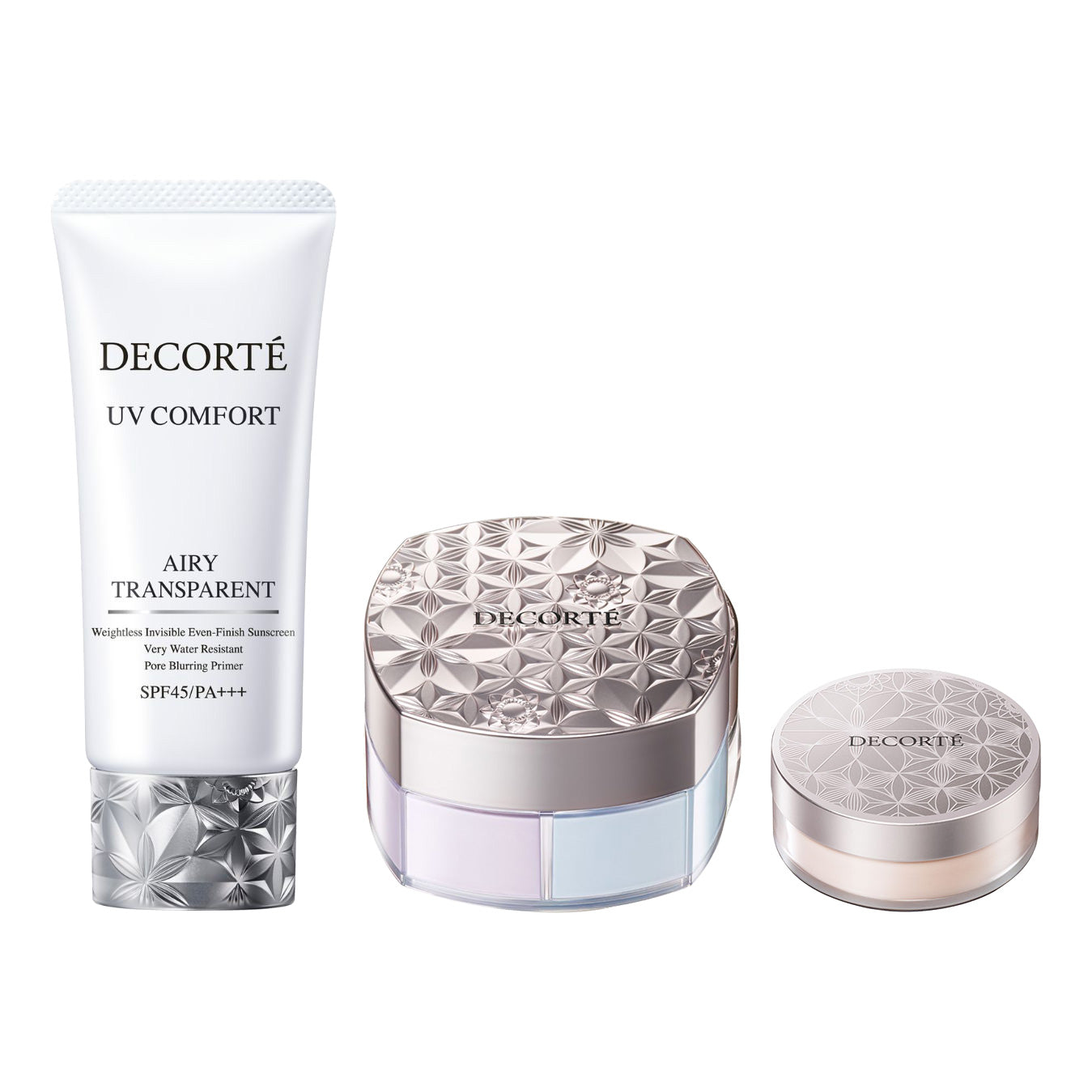 COSME DECORTE UV Comfort Airy Transparent + Loose Powder Kit