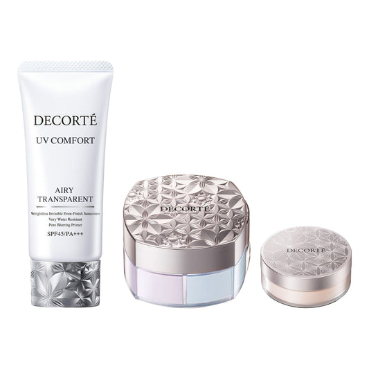 COSME DECORTE UV Comfort Airy Transparent + Loose Powder Kit