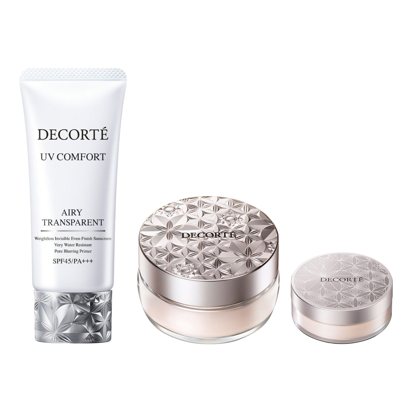COSME DECORTE UV Comfort Airy Transparent + Loose Powder Kit