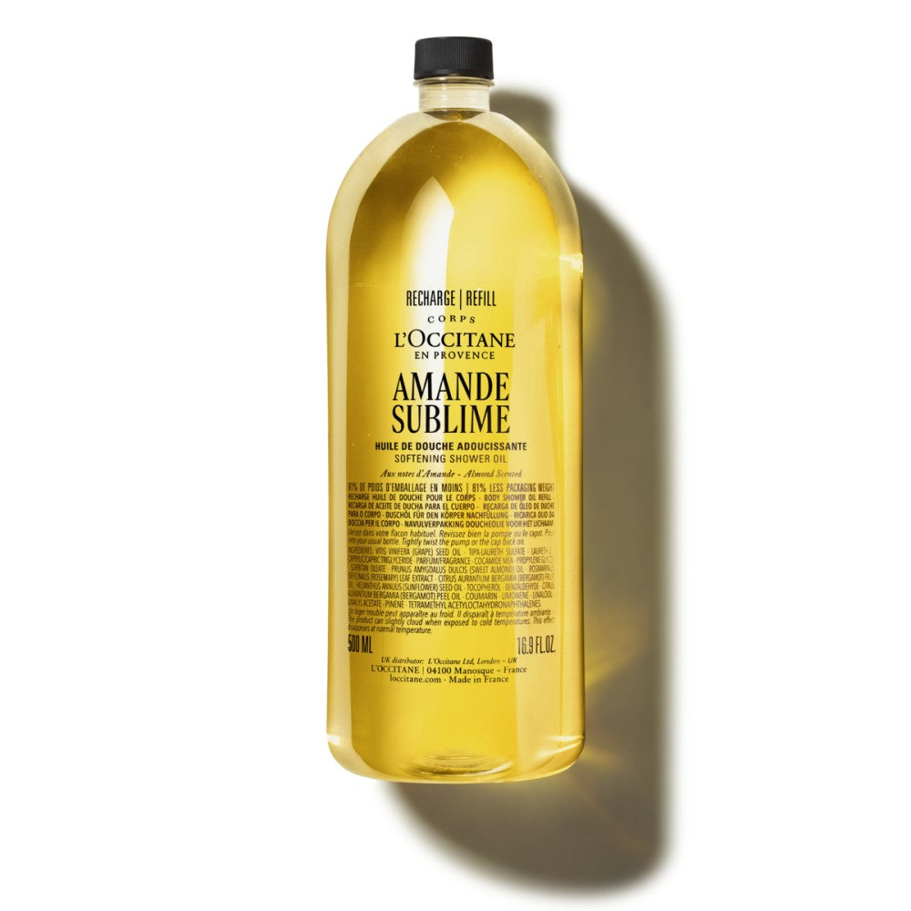 LOCCITANE Almond Sublime Shower Oil Refill, 500ml