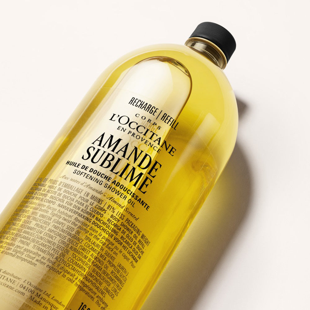 LOCCITANE Almond Sublime Shower Oil Refill, 500ml