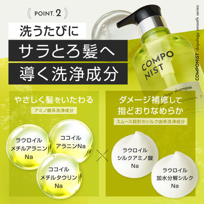 COMPONIST Dripology Shampoo Smooth Refill (Bergamot & Linen), 380ml