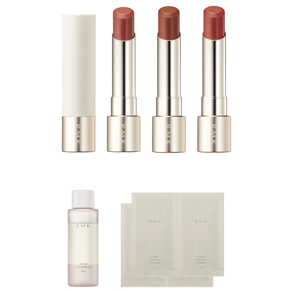 RMK Dewey Melt Lip Color Trio Set, 3.6g