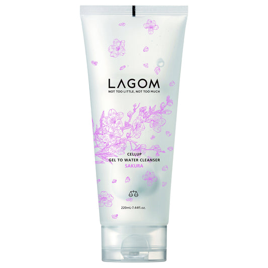 LAGOM Gel to Water Cleanser Sakura, 220ml