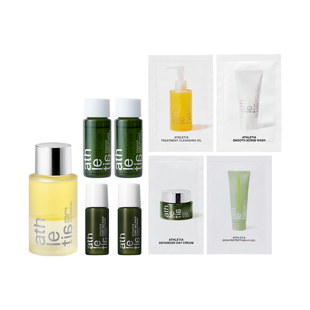 athletia Core Balance Oil & Lotion Mini Bottle Set, 50ml