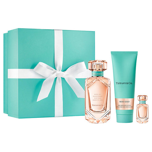 Tiffany Rose Gold Gift Set (Floral), 75ml, 5ml, 100ml