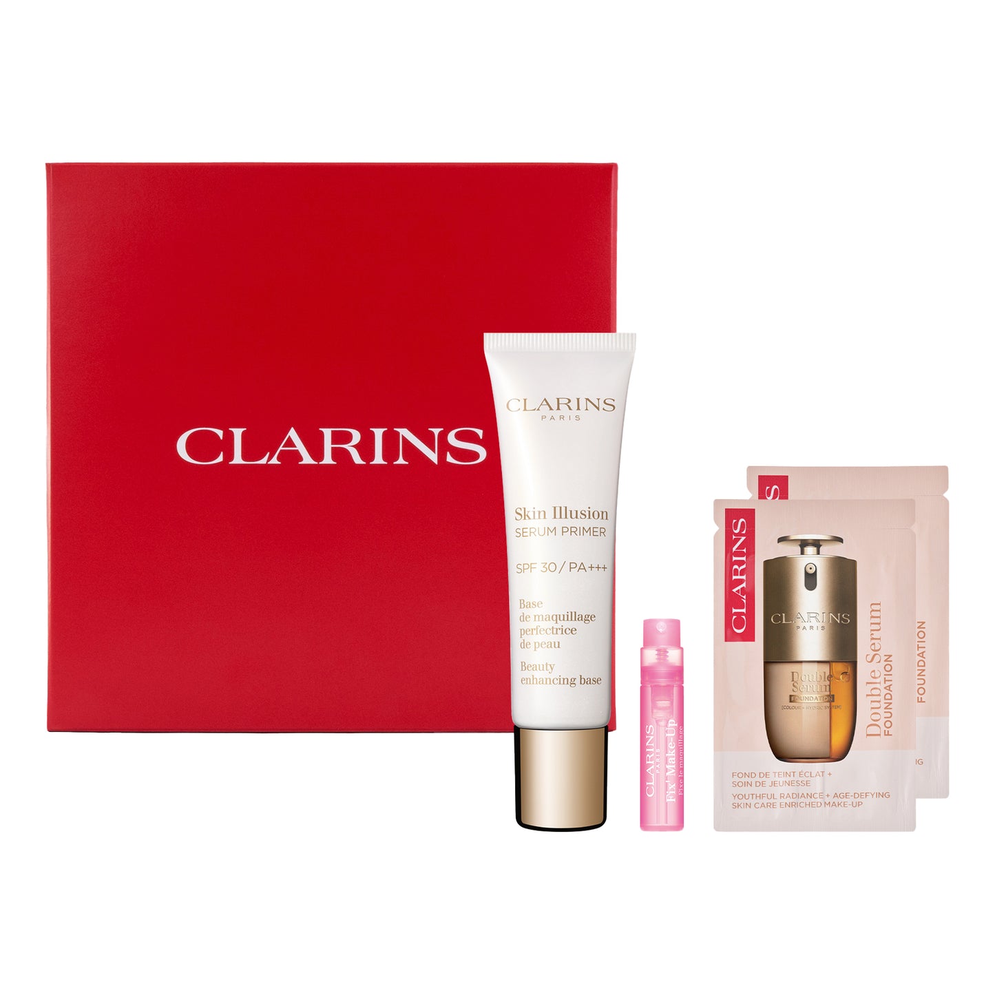 CLARINS Primer Kit Limited Edition, 30ml, 1.2ml, 0.9ml, 0.9ml