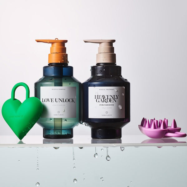 Sinn Purete’ Heart Lock Scalp Brush Set (Green)