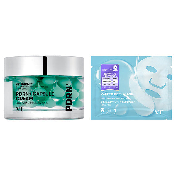 VT PDRN+ Capsule Cream 100 Set with Water Peel Mask, 50ml