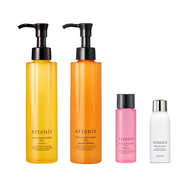 Attenir Cleansing Aroma Orange & Cleansing Rose Whitening Lotion Mini Set, 175ml