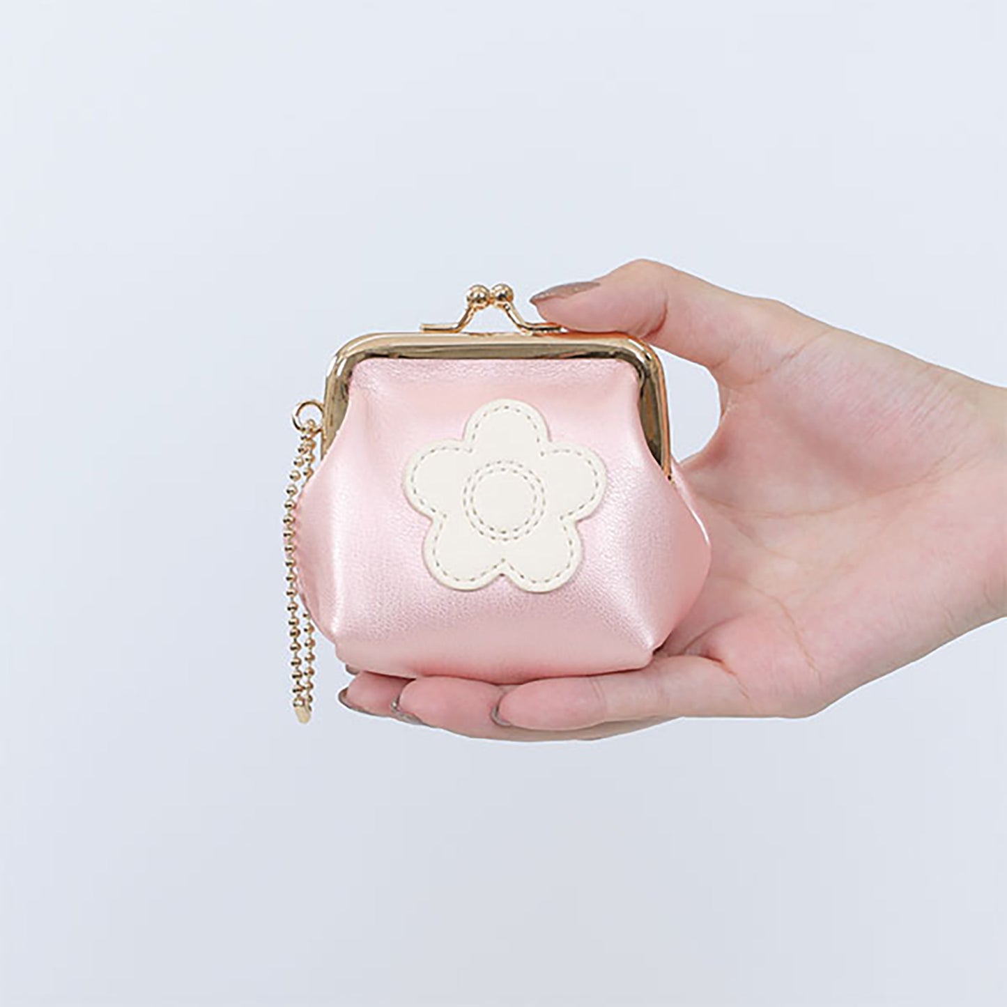 MARY QUANT Simple Daisy Mark 2 Mini Pouch (Pearl Pink)