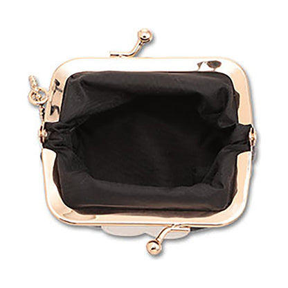 MARY QUANT Simple Daisy Mark 2 Mini Pouch (Black × White)