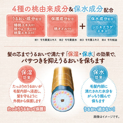 Momori Fluffy Smooth Dry Shampoo Mini (Fruity Fleur Peach), 45g