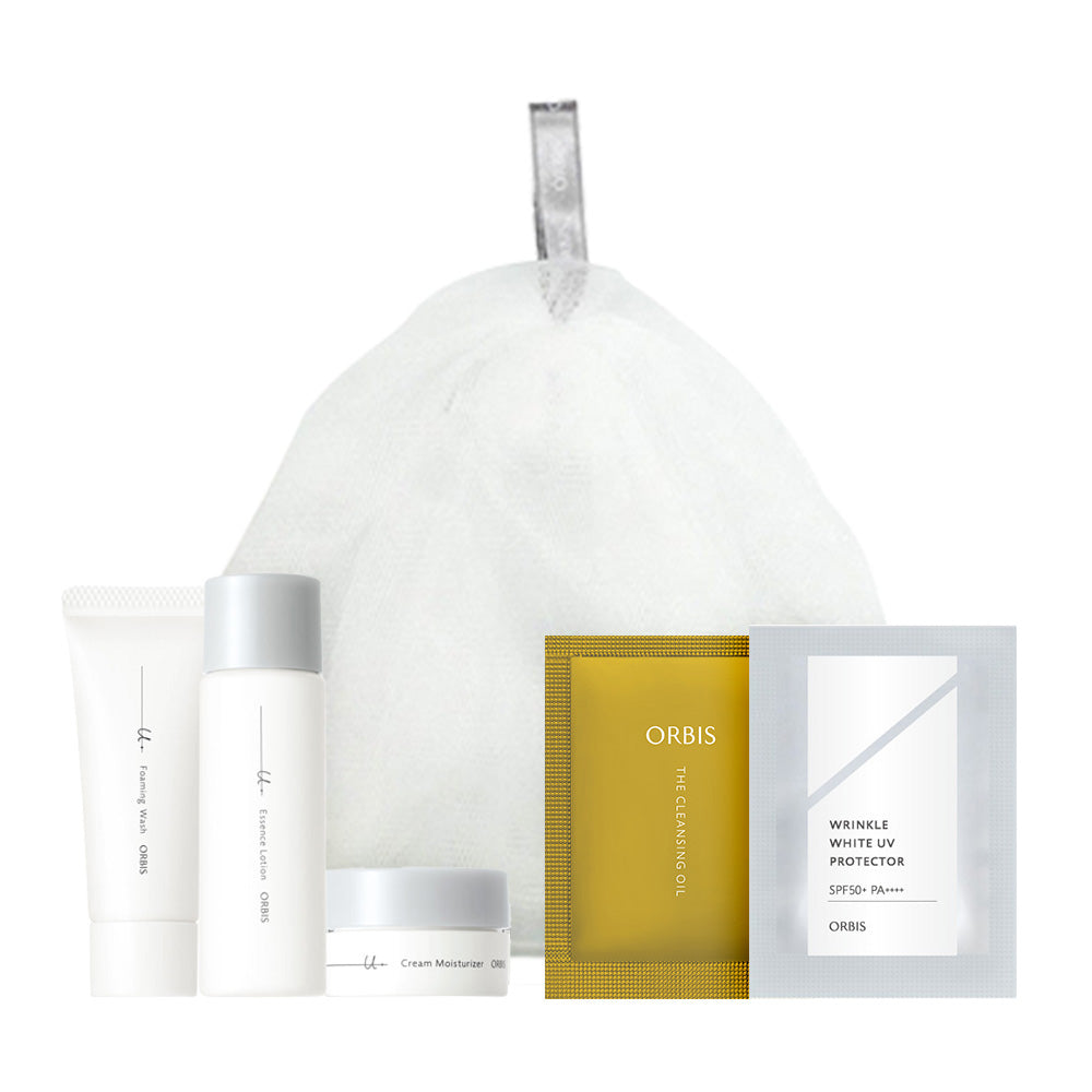 ORBIS U Dot Trial Kit for First-Time Users, 14g, 20ml (Moist, Fragrance-Free)