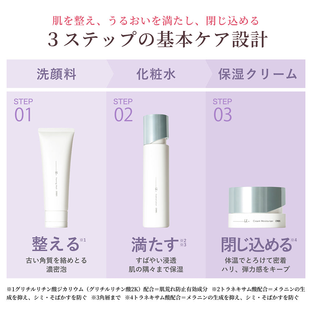 ORBIS U Dot Trial Kit for First-Time Users, 14g, 20ml (Moist, Fragrance-Free)