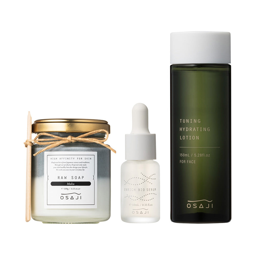 OSAJI @cosme Limited Clear Skincare Set 2026, 100g