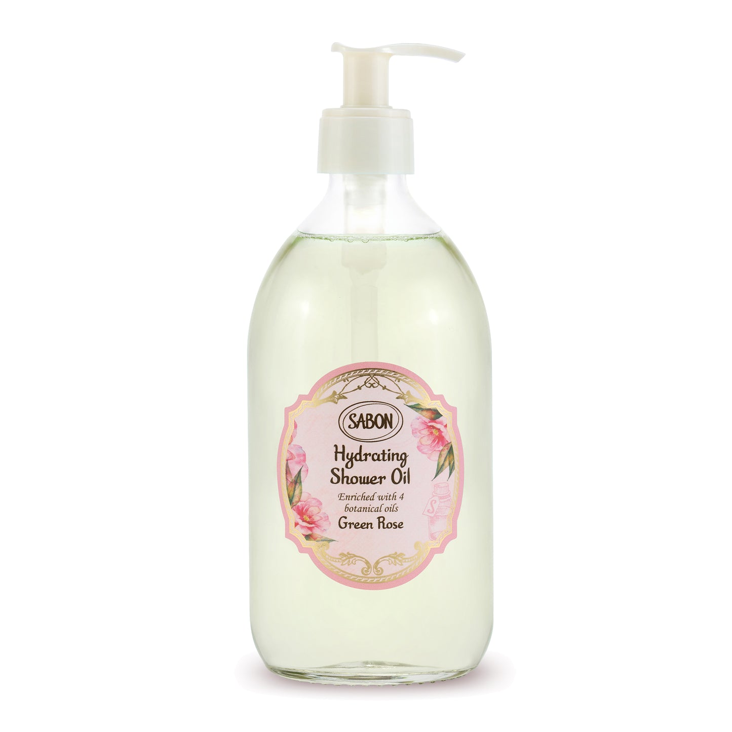 SABON Hydrating Shower Oil (Green Rose), 500ml