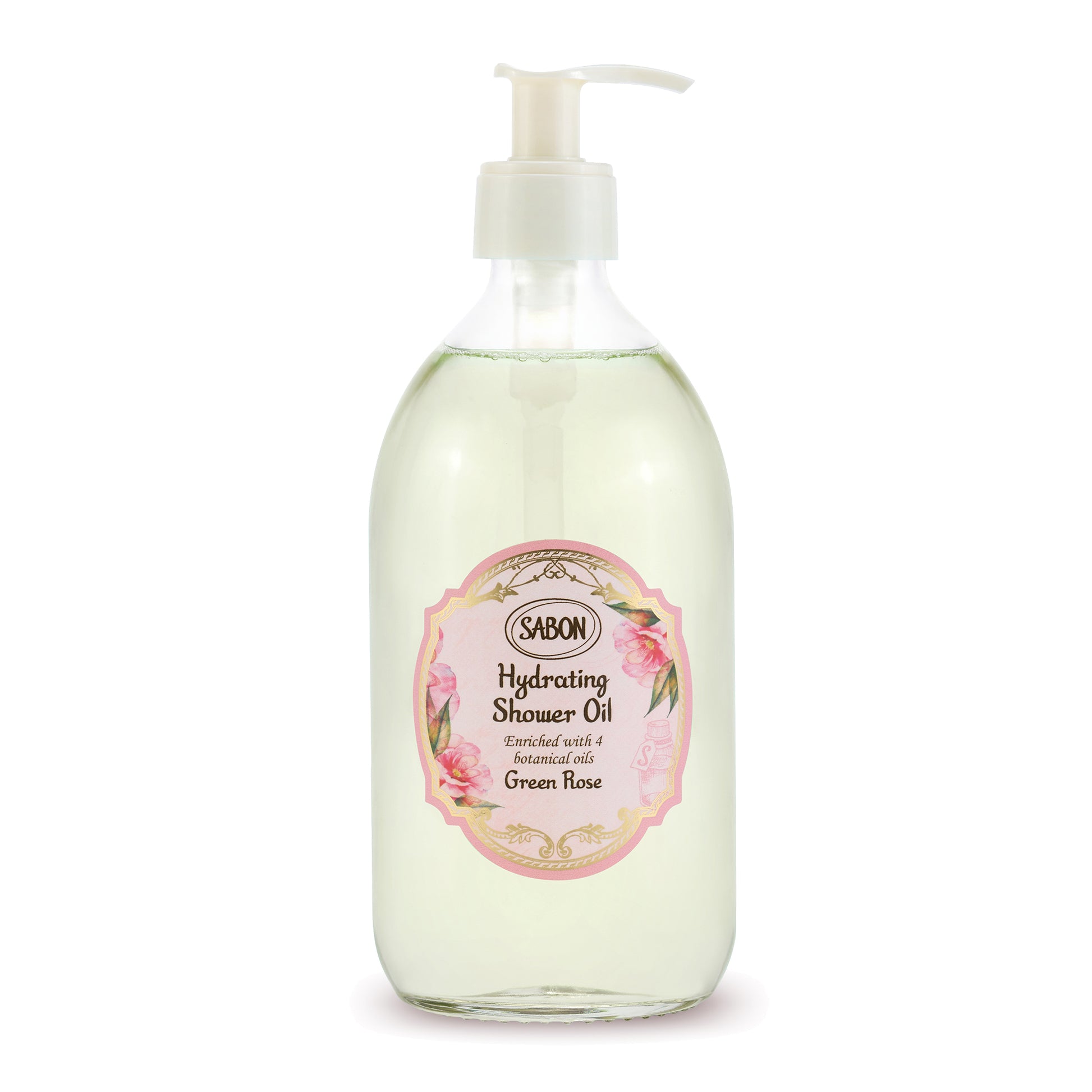 SABON Hydrating Shower Oil (Green Rose), 500ml
