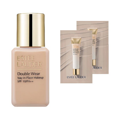 Estee Lauder Double Wear Stay-in-Place Makeup N Limited Set (1W2 Sand), 15ml, 1ml×2