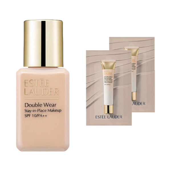 Estee Lauder Double Wear Stay-in-Place Makeup N Limited Set (2C0 Cool Vanilla), 15ml, 1ml×2