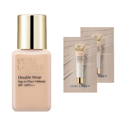 Estee Lauder Double Wear Stay-in-Place Makeup N Limited Set (2C0 Cool Vanilla), 15ml, 1ml×2