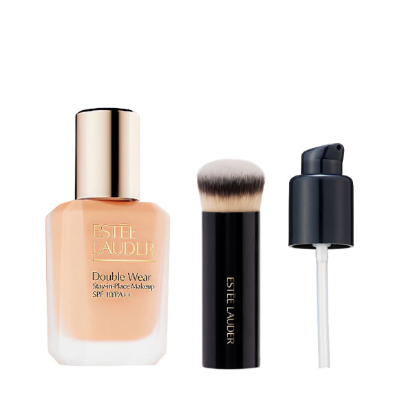 Estee Lauder Double Wear Stay-in-Place Makeup N with Brush Limited Set (1W2 Sand), 30ml
