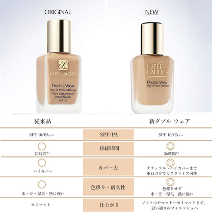 Estee Lauder Double Wear Stay-in-Place Makeup N with Brush Limited Set (1W2 Sand), 30ml
