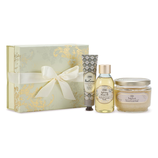SABON Sweet Body Kit (Patchouli Lavender Vanilla), 320g, 30g, 100ml, 1 piece, 1 piece