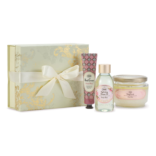 SABON Sweet Body Kit (Green Rose), 320g, 30g, 100ml, 1 piece, 1 piece