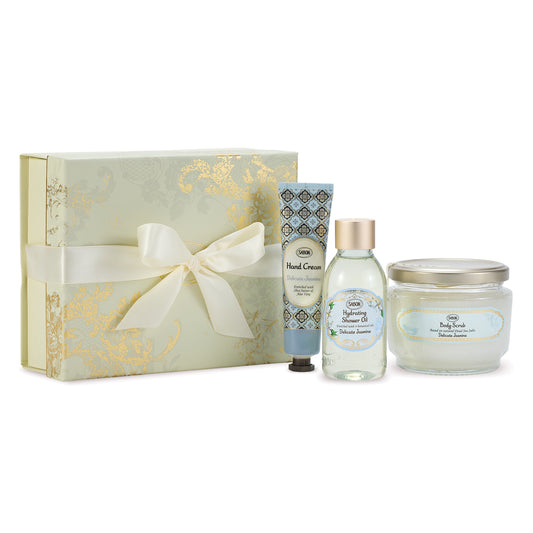 SABON Sweet Body Kit (Delicate Jasmine), 320g, 30g, 100ml, 1 piece, 1 piece