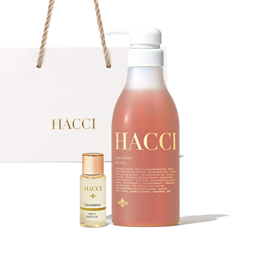 HACCI Body Wash BEE HUG Set, 385ml