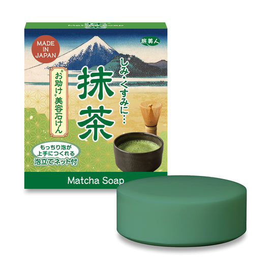 Tabibijin Matcha Beauty Facial Soap, 100g