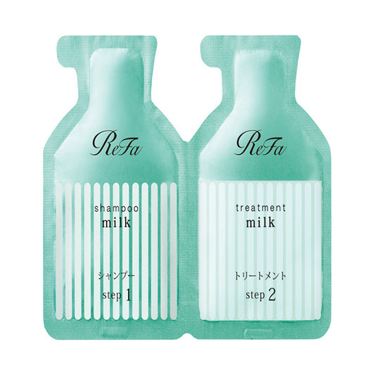 ReFa MILK PROTEIN SHAMPOO & TREATMENT STRAIGHT Pouch (Misty Savon Milk), 10ml, 10g