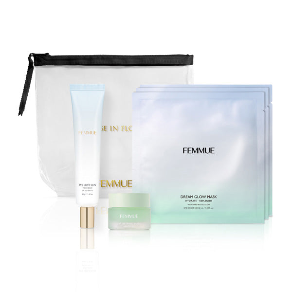 FEMMUE Summer Glow Ritual Kit, 15g, 40g, 32ml x3