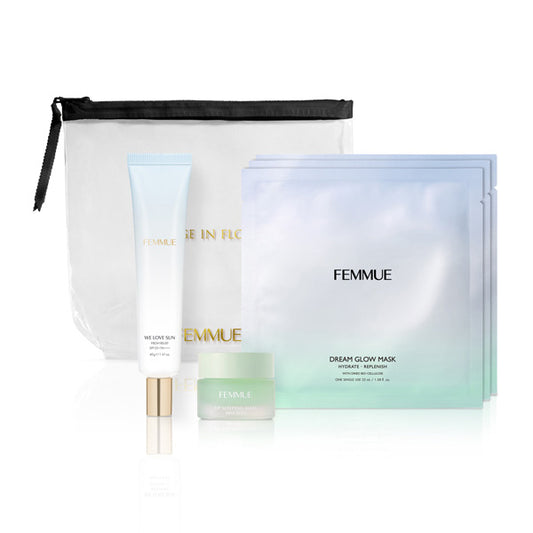 FEMMUE Summer Glow Ritual Kit, 15g, 40g, 32ml x3