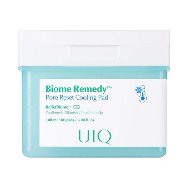 UIQ Biome Remedy Pore Reset Cooling Pad, 80 Sheets