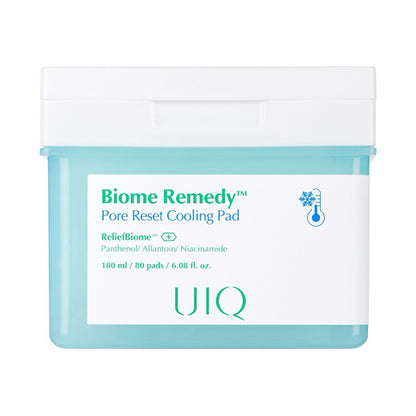 UIQ Biome Remedy Pore Reset Cooling Pad, 80 Sheets