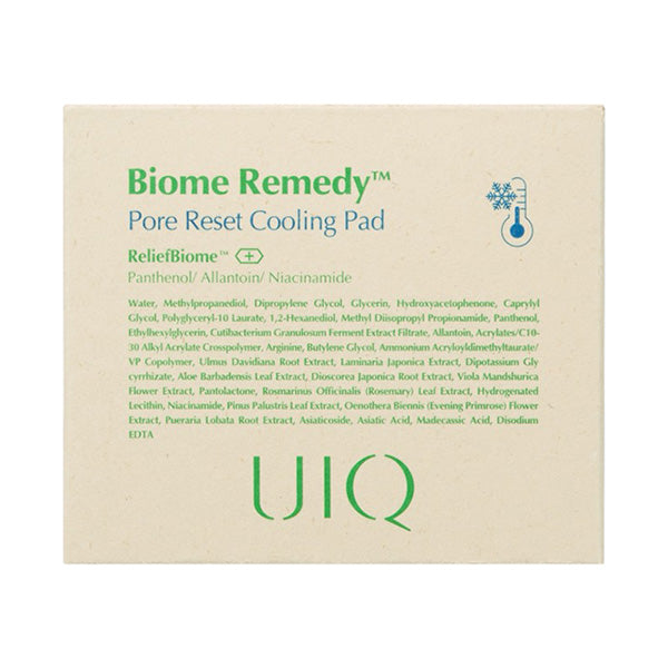 UIQ Biome Remedy Pore Reset Cooling Pad, 80 Sheets