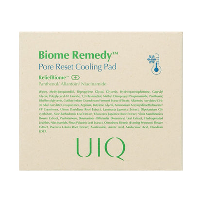 UIQ Biome Remedy Pore Reset Cooling Pad, 80 Sheets
