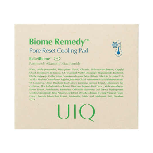 UIQ Biome Remedy Pore Reset Cooling Pad, 80 Sheets